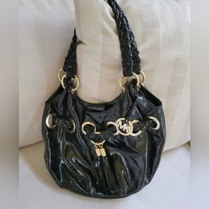 Michael Kors patent leather hobo bag